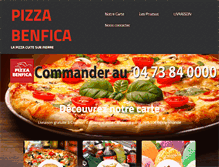 Tablet Screenshot of pizza-benfica.com